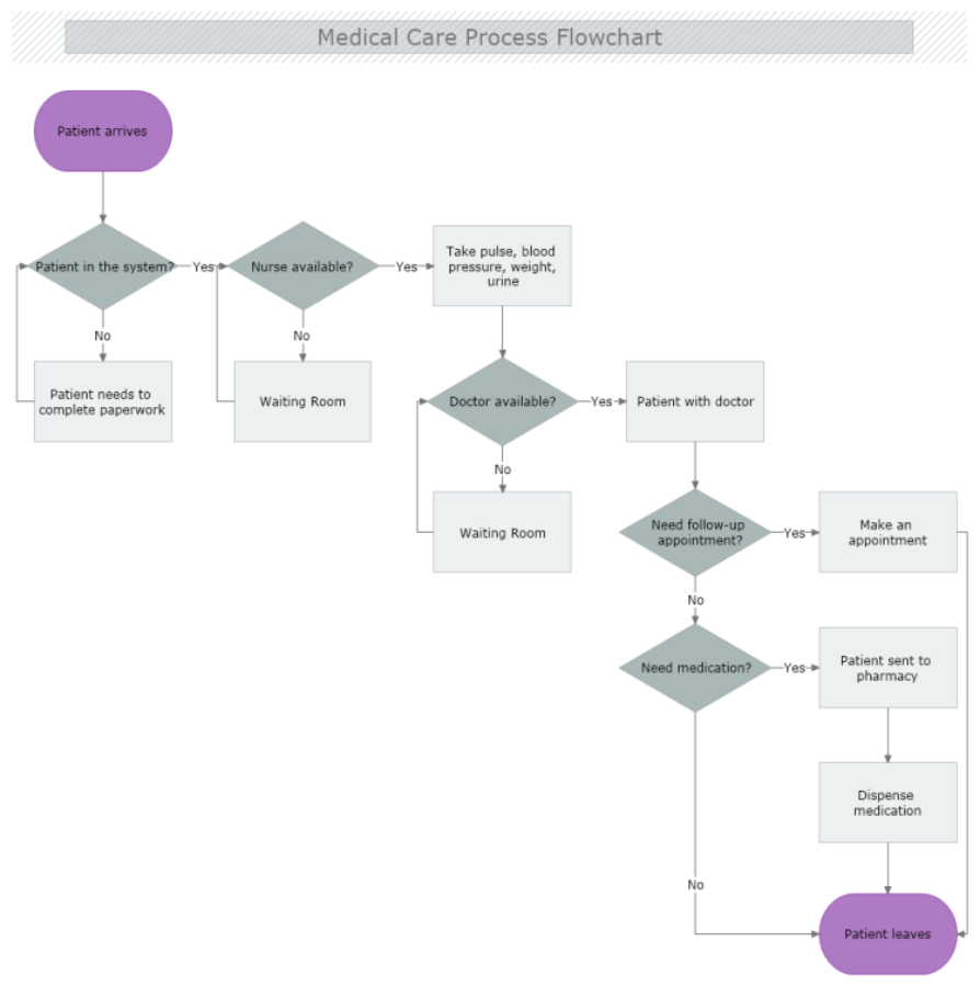 Medical Care Process Flowchart